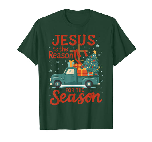 Jesus is The Reason for The Season Pajamas Kids Christmas T-Shirt