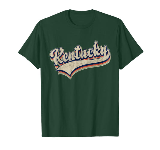 Distressed Kentucky Pride Name Vintage Retro T-Shirt