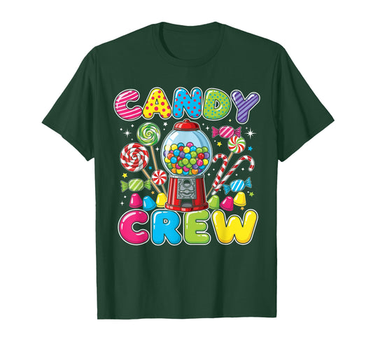 Candy Land Costume Adult Women, Colorful Sweet Candy Crew T-Shirt
