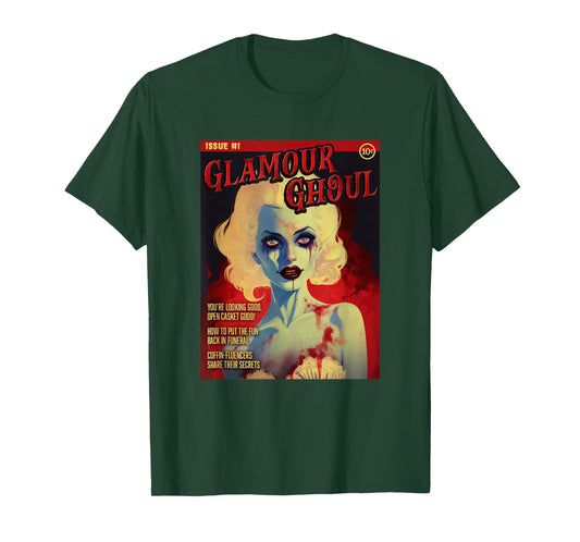 Glamour Ghoul 1950s Horror Comic Cover T-Shirt