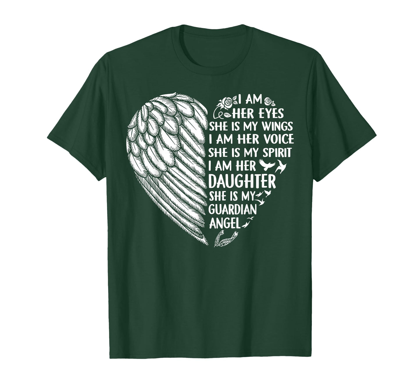 My Mom Is My Guardian Angel Shirt I Am Her Daughter T-Shirt