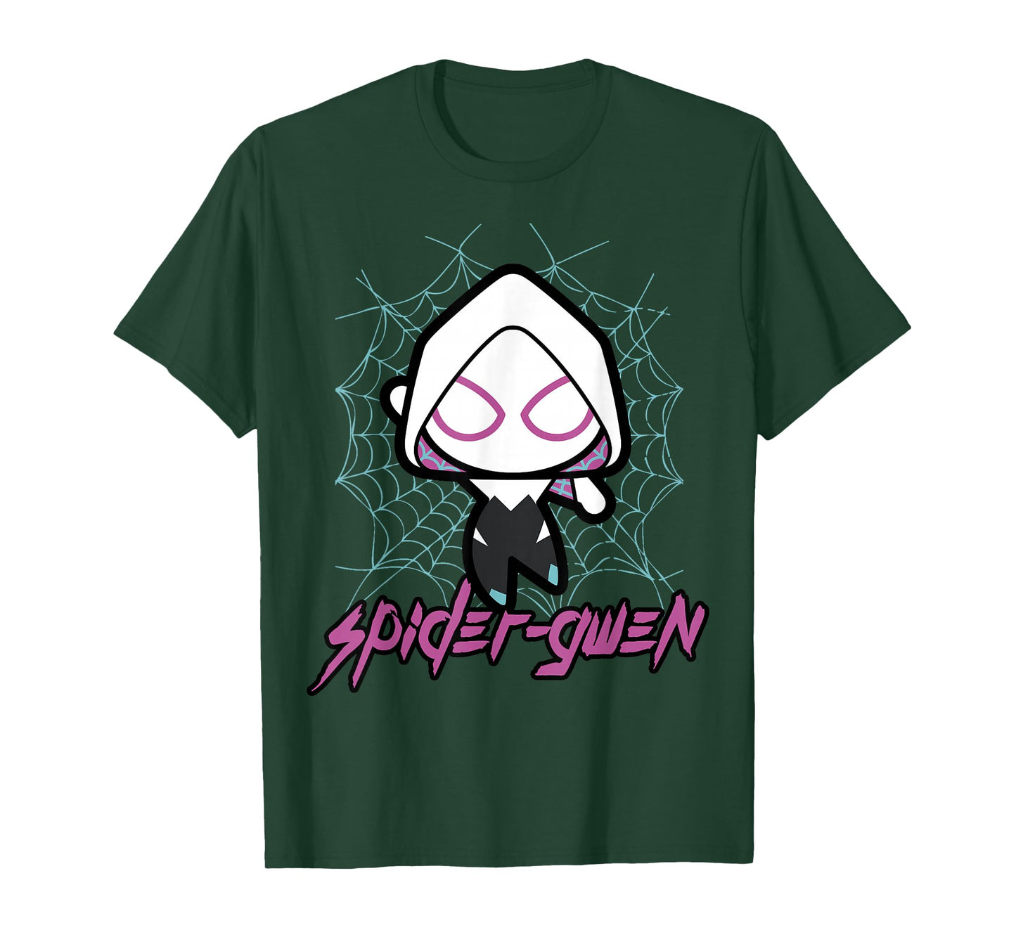 Marvel Comics Classic Spider-Gwen Cute Kawaii Action Hero T-Shirt