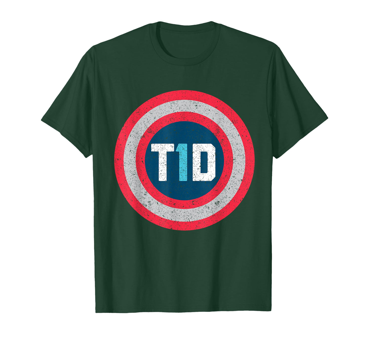 T1D Diabetic Type 1 Diabetes Awareness Men Women Kid T-Shirt