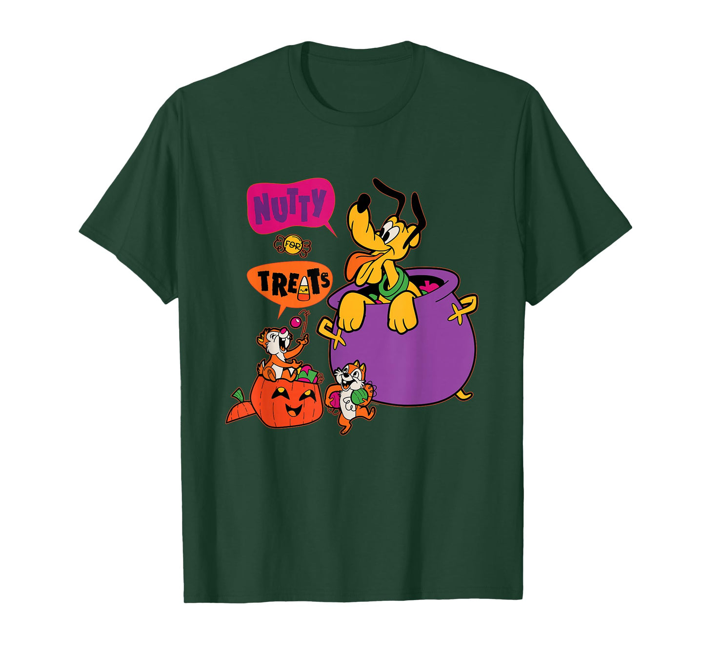 Disney Pluto and Chip 'n' Dale Nutty for Treats Halloween T-Shirt