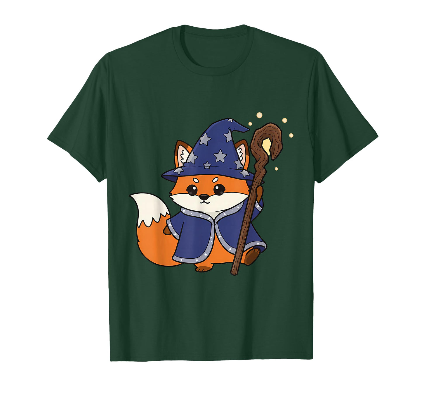 Cute Fox Wizard Magic Fantasy Animal T-Shirt