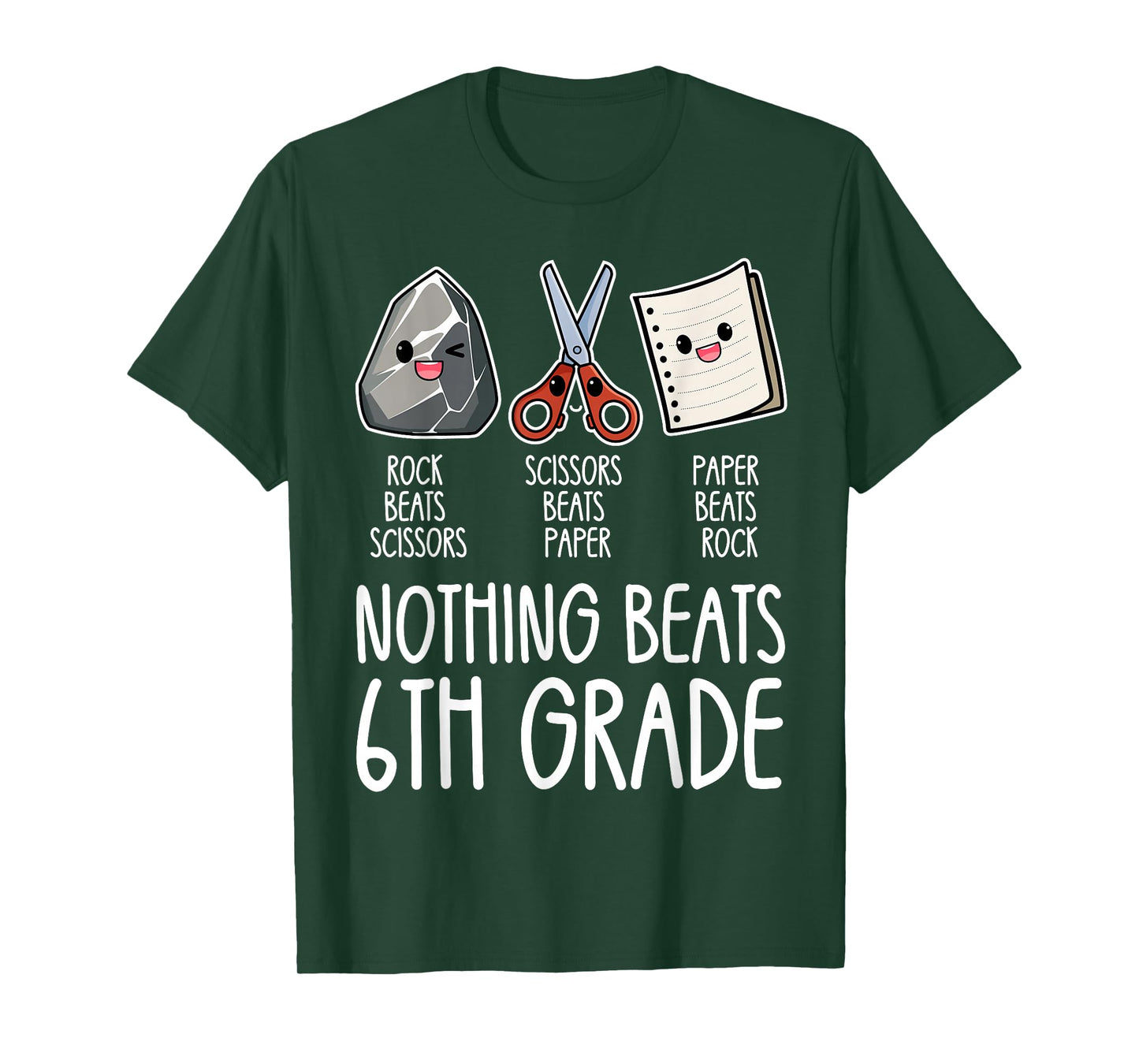 Nothing Beats 6th Grade Funny Back to School Kids Teachers T-Shirt