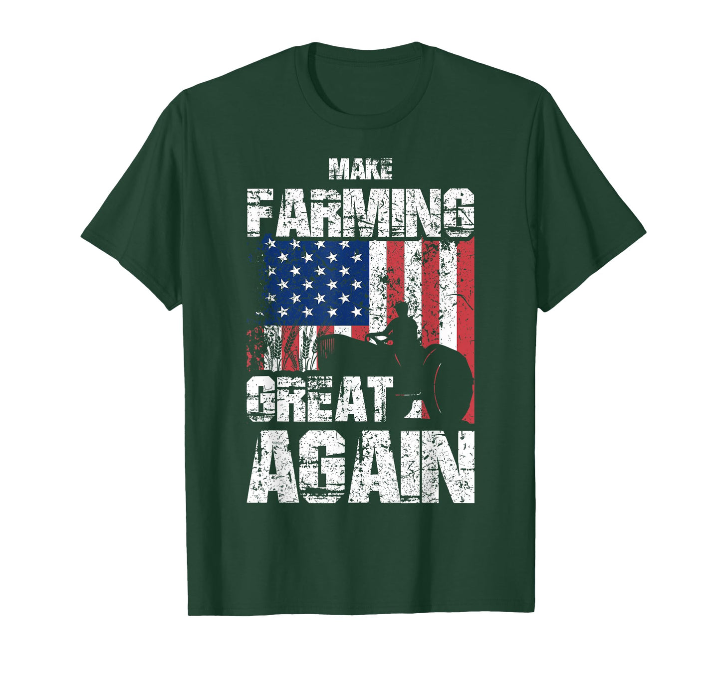 American Flag Make Farming Great Again Farm Gift for Farmers T-Shirt