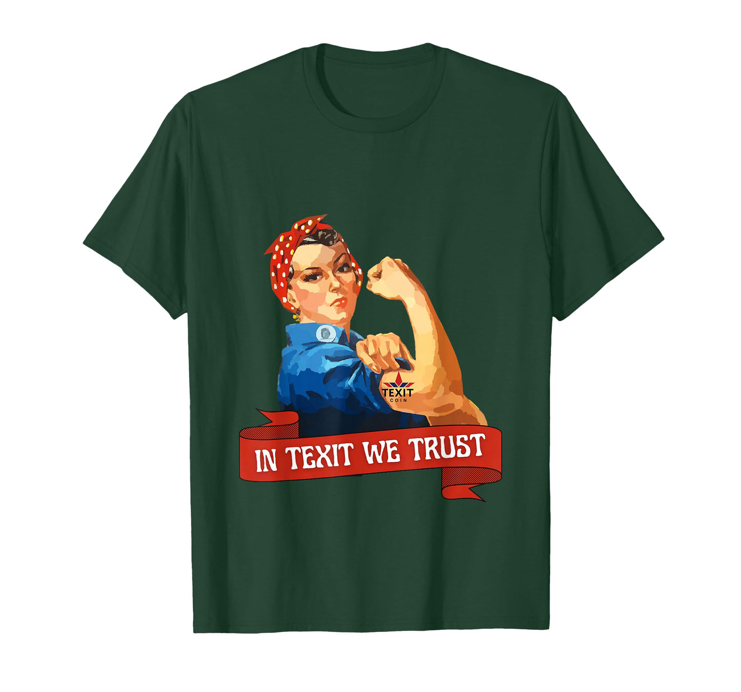 in Texit We Trust -Texit Coin Texas Crypto T-Shirt