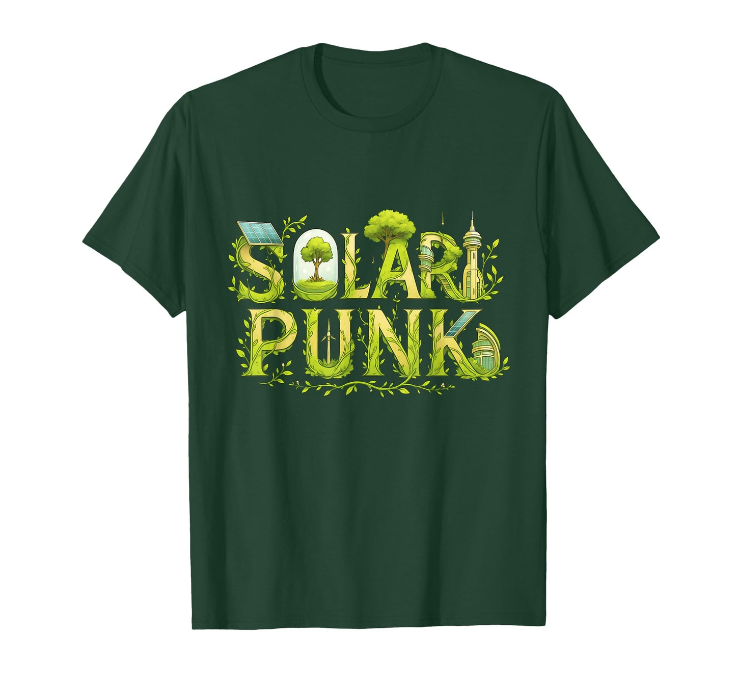 Solarpunk Science Fiction Sci-Fi Eco Solar Punk Hopepunk T-Shirt