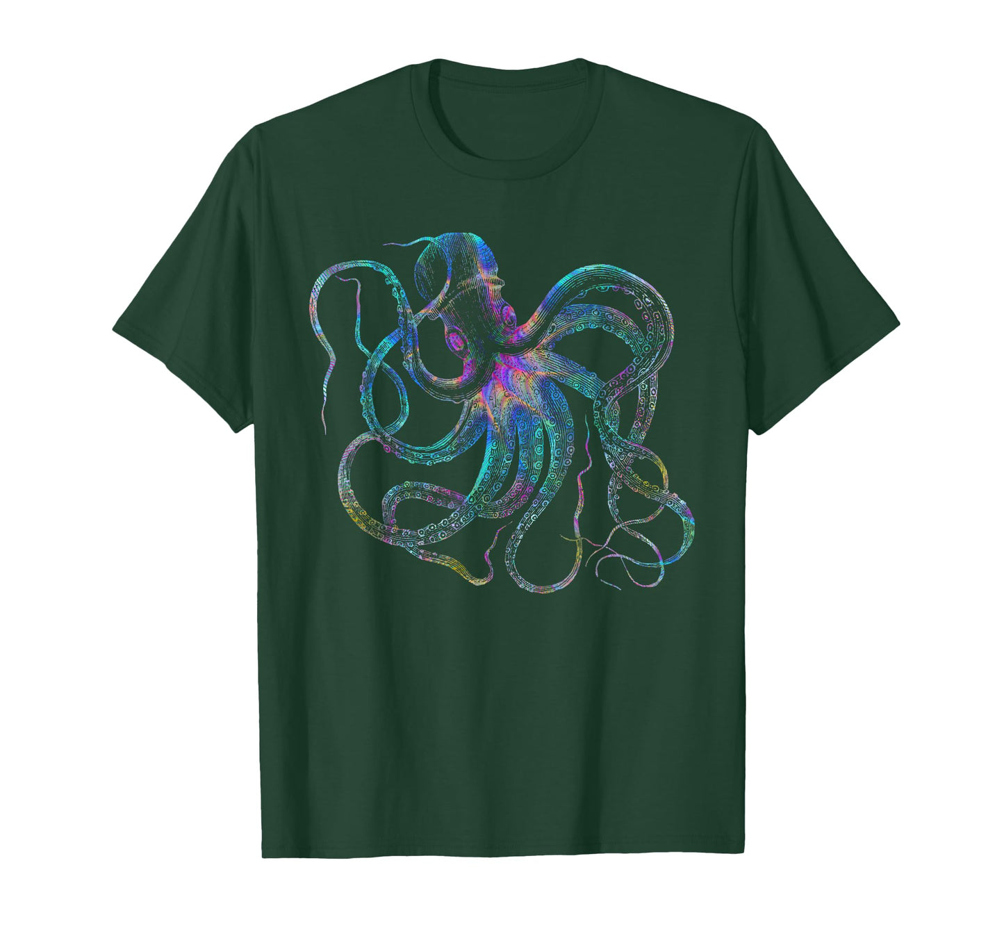 Psychedelic Octopus T-Shirt - Kraken T-Shirt T-Shirt