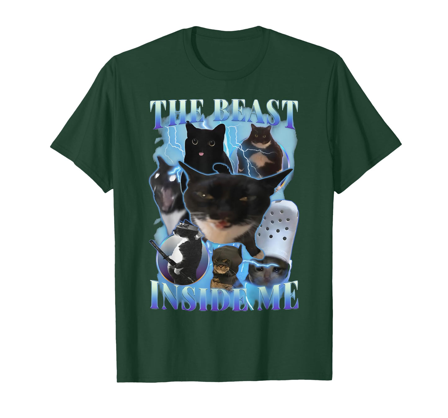 Funny Cat Meme Bootleg Sarcastic Quote The Beast Inside Me T-Shirt
