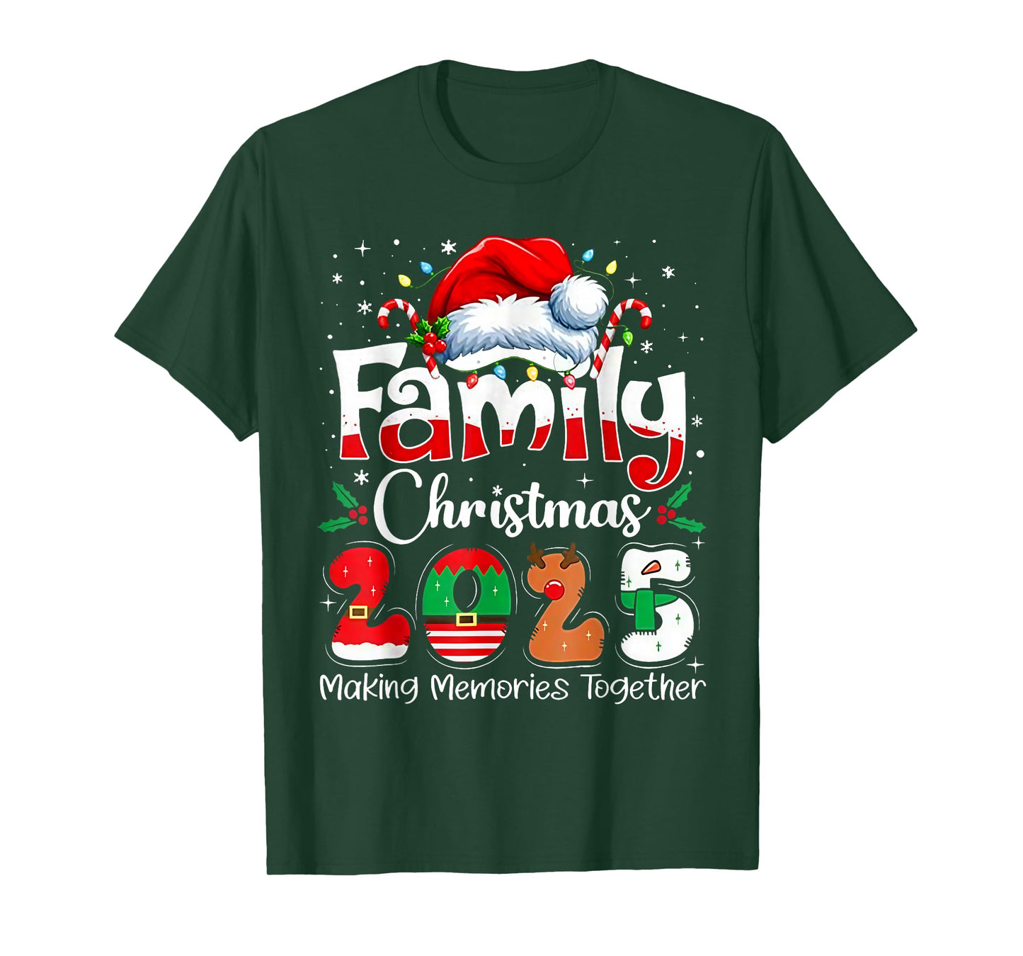 Family Christmas 2025 Christmas Squad Xmas Matching Pajamas T-Shirt