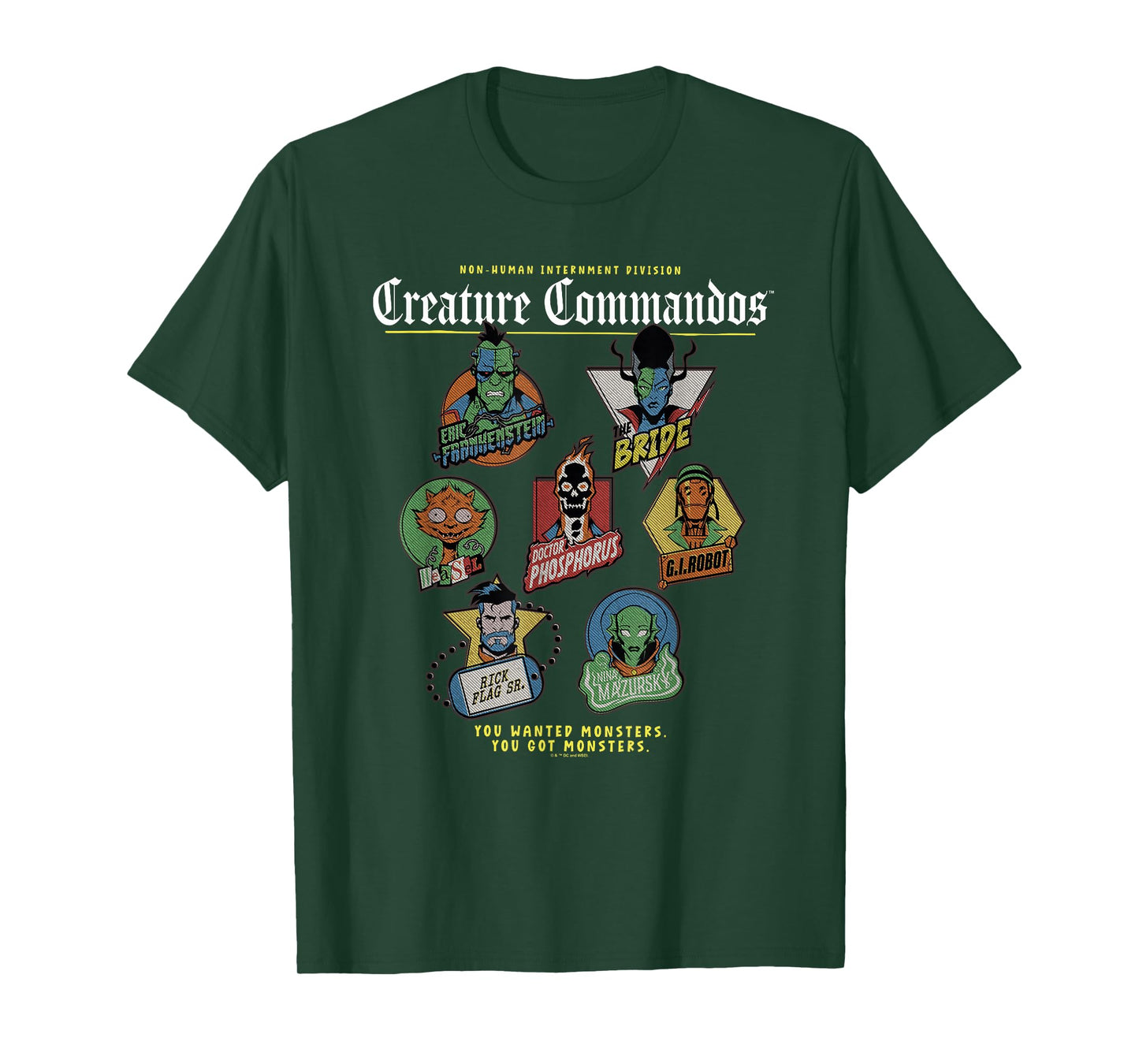 Creature Commandos Badges T-Shirt