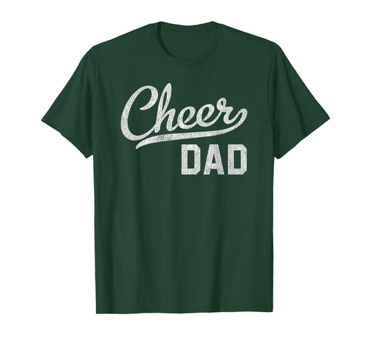 Cheer Dad Proud Cheerleading Dad Gift T-Shirt Small