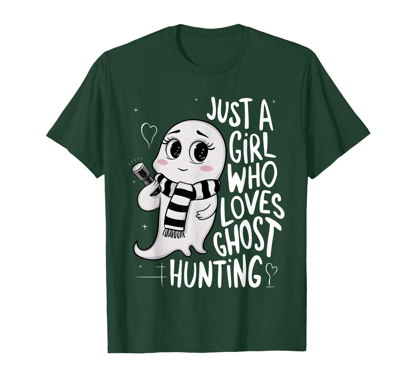 Just a Girl Who Loves Ghost Hunting Funny Ghost Hunter Women T-Shirt