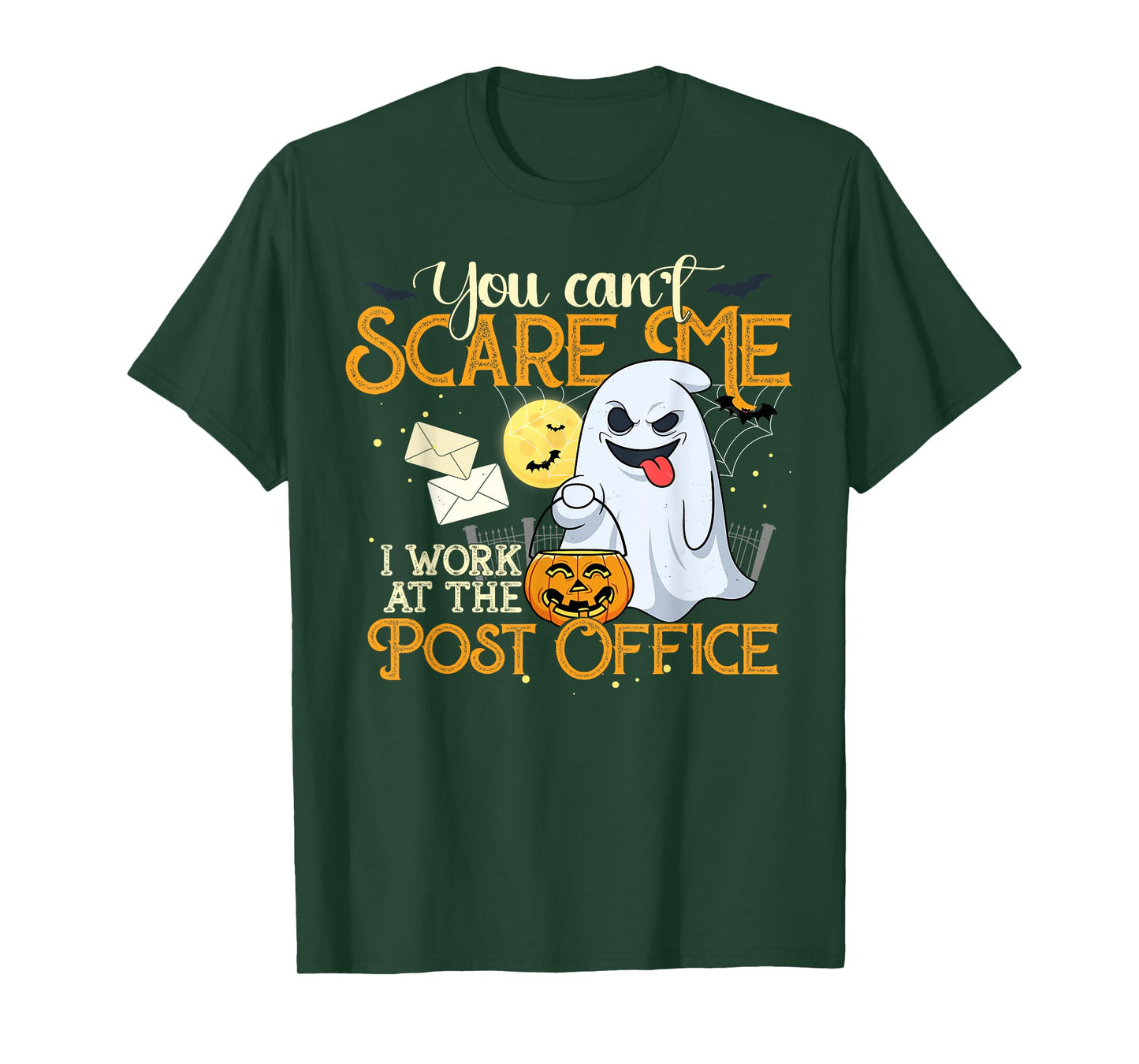 Post Office Employee Halloween Shirt You Can't Scare Me! T-Shirt