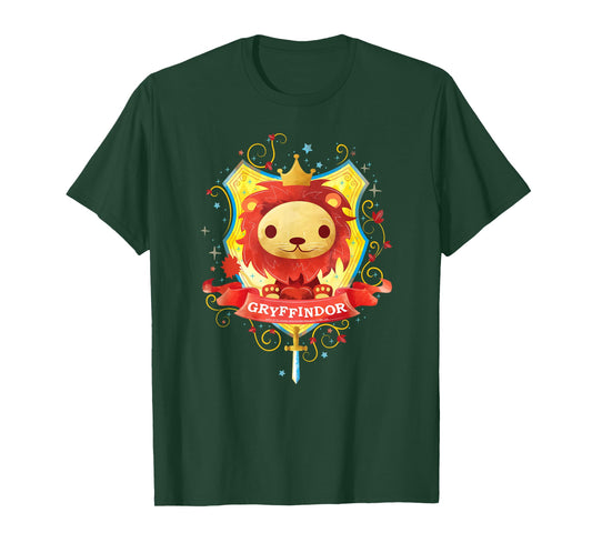Harry Potter Watercolor Gryffindor Crest T-Shirt