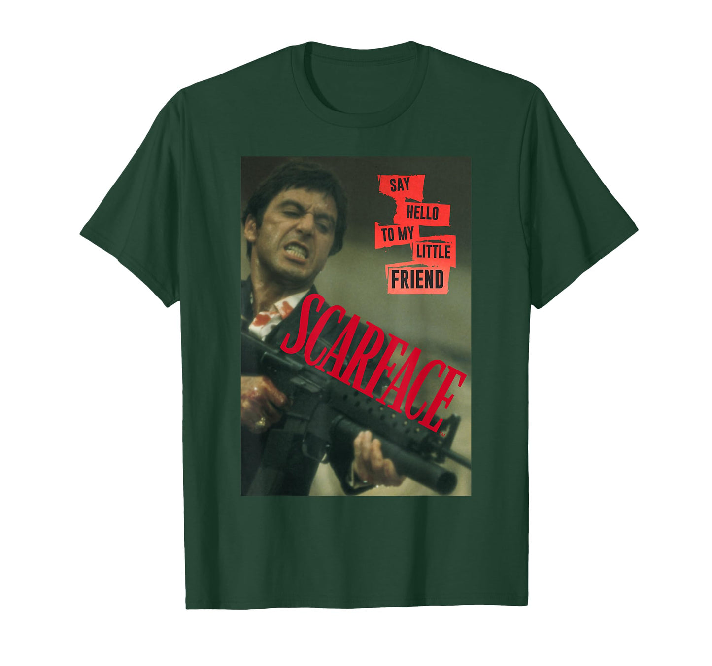Scarface Say Hello to My Little Friend Photo T-Shirt