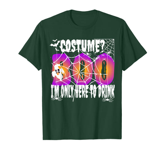 Adult Mr Mrs Motto Alcohol Costume just for Drinking here T-Shirt