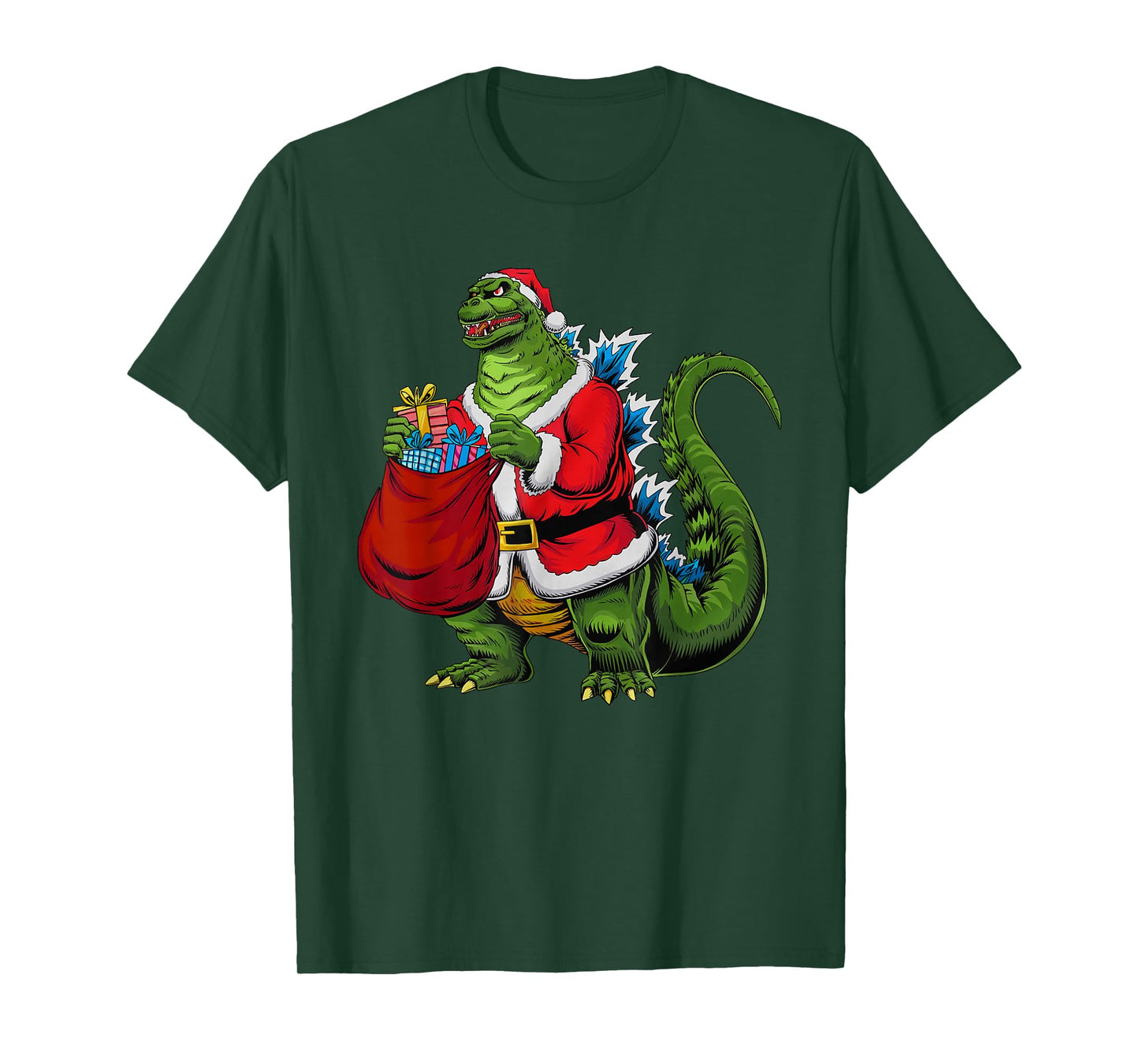 Japanese Santa Christmas Kaiju Funny Art Men Women Kids T-Shirt