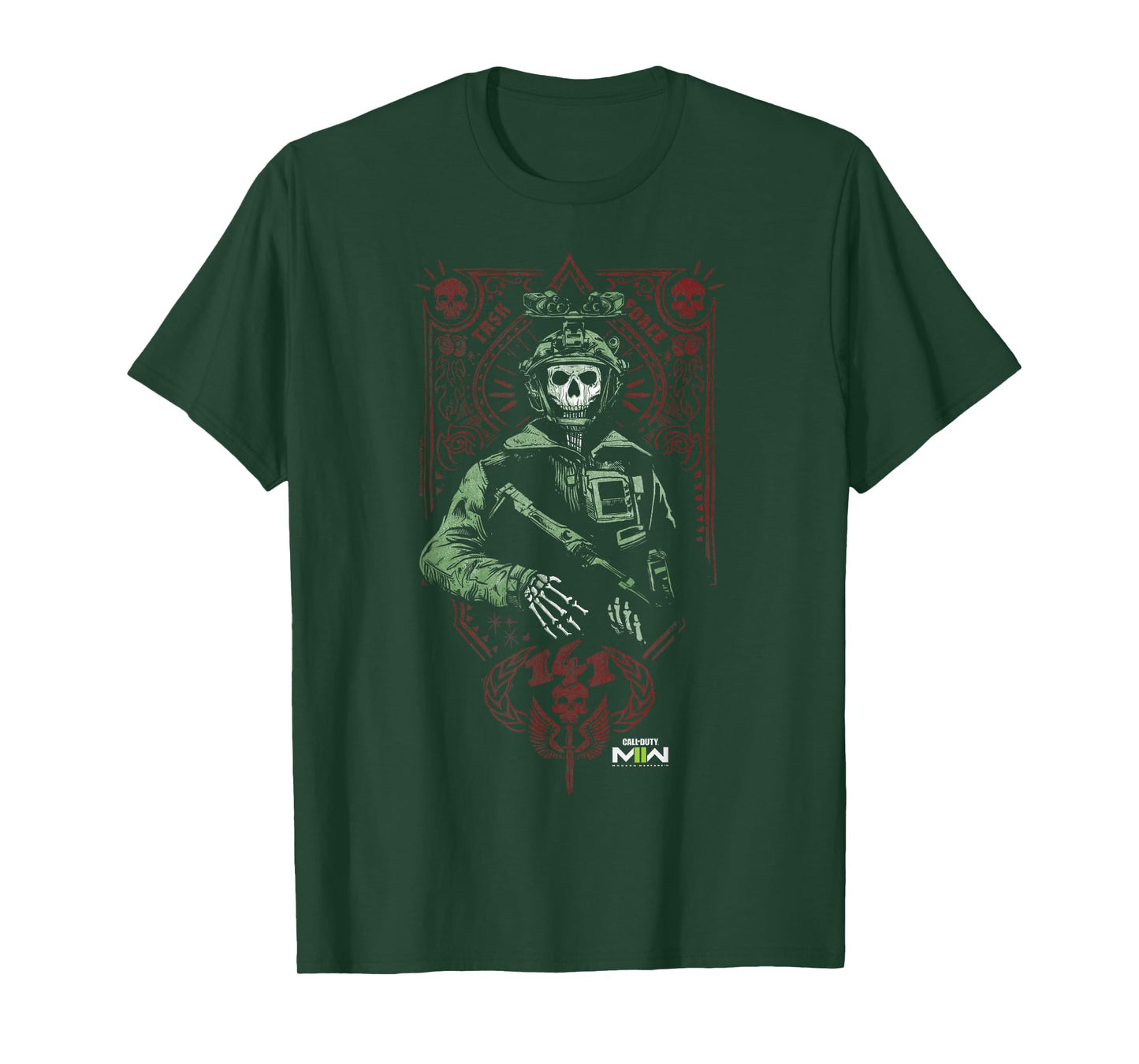 Call of Duty: Modern Warfare 2 Ghost Playing Card Portrait T-Shirt