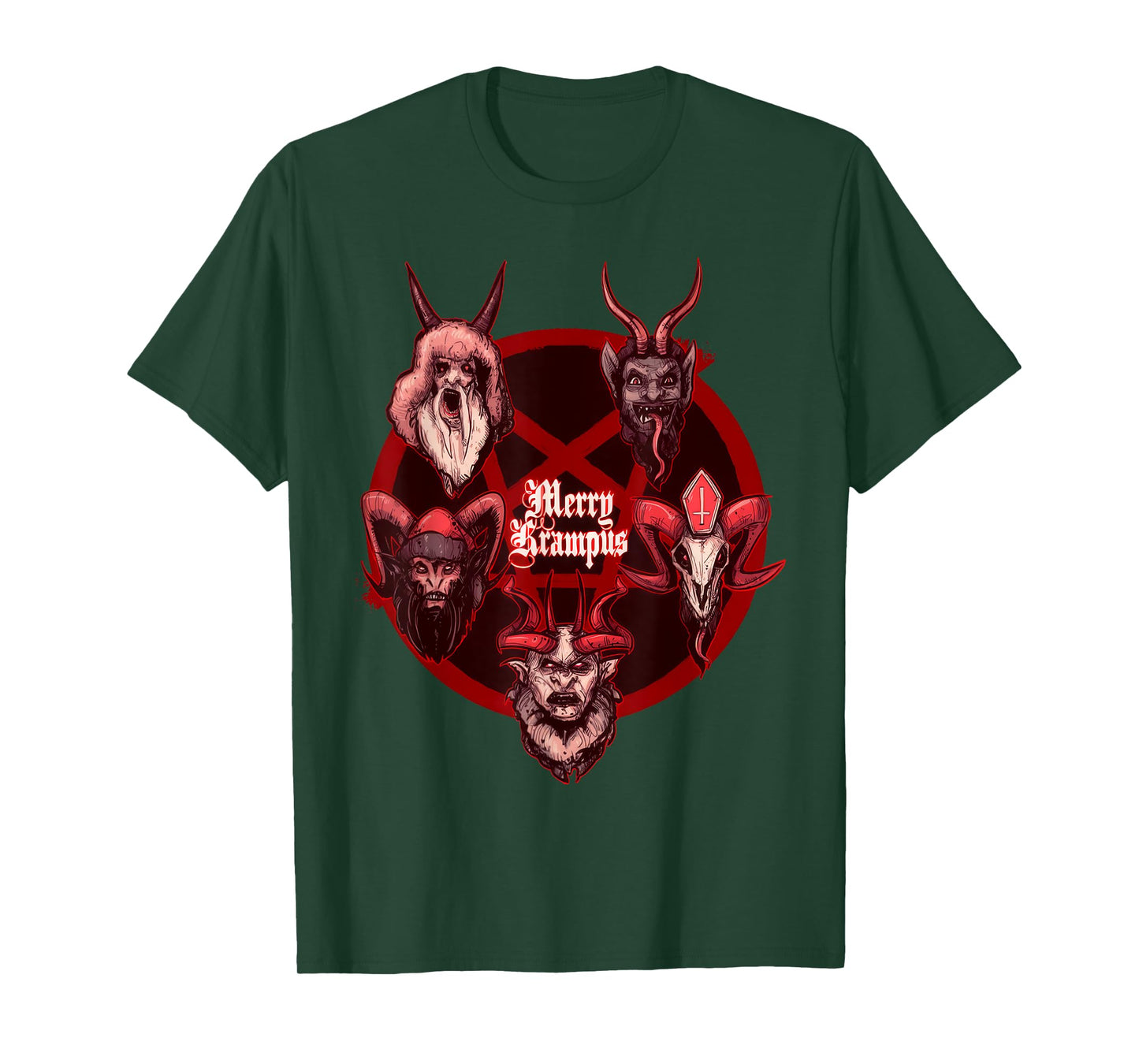 Krampusnacht Christmas Monster Krampus Lover Festive Horror T-Shirt