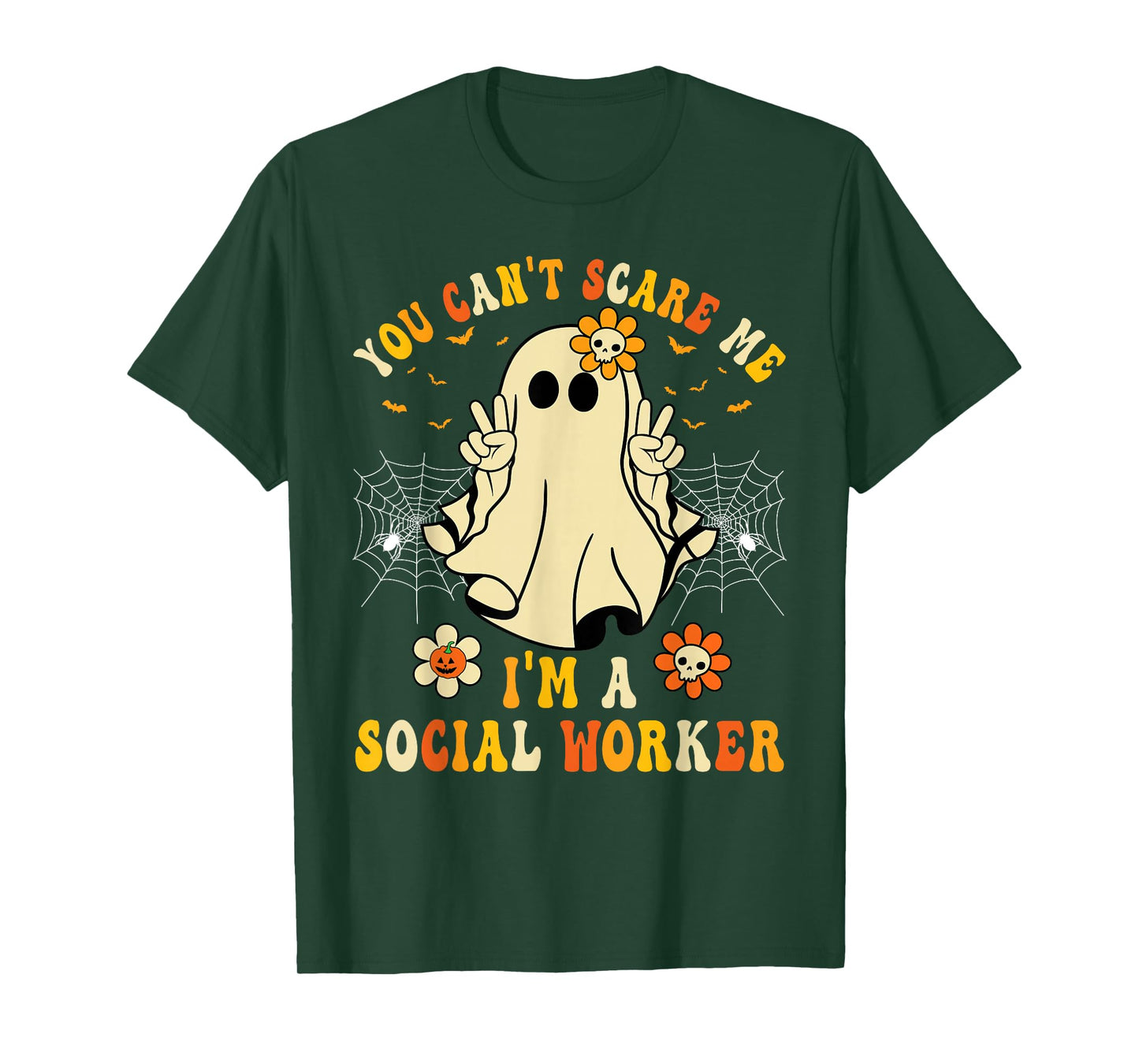 You Can't Scare Me I'm a School Social Worker Halloween T-Shirt