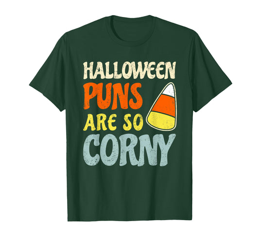 Halloween Puns Are So Corny Lazy Candy Corn Costume T-Shirt
