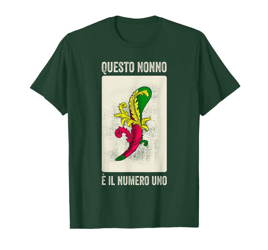 Grandpa Italian Nonno Scopa Game Scopa-Cards T-Shirt
