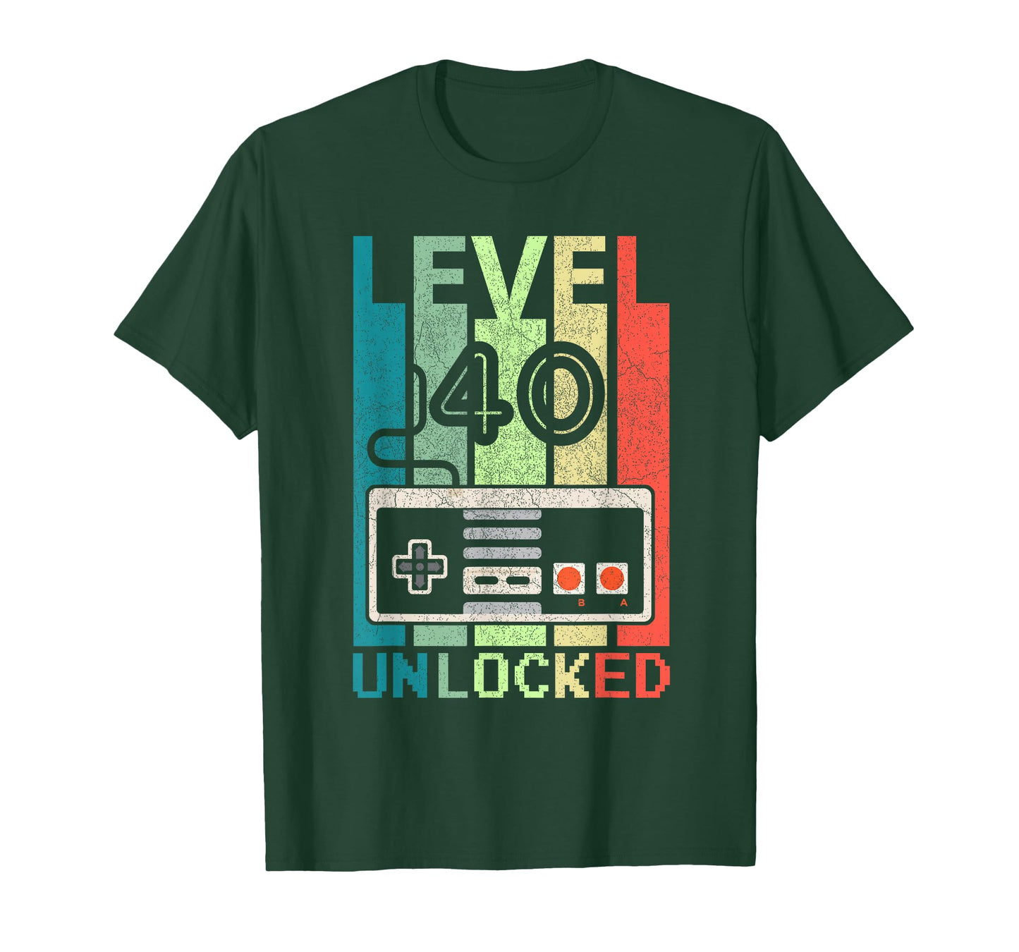 Level 40 Unlocked Video Gamer 40th Birthday Gifts T-Shirt