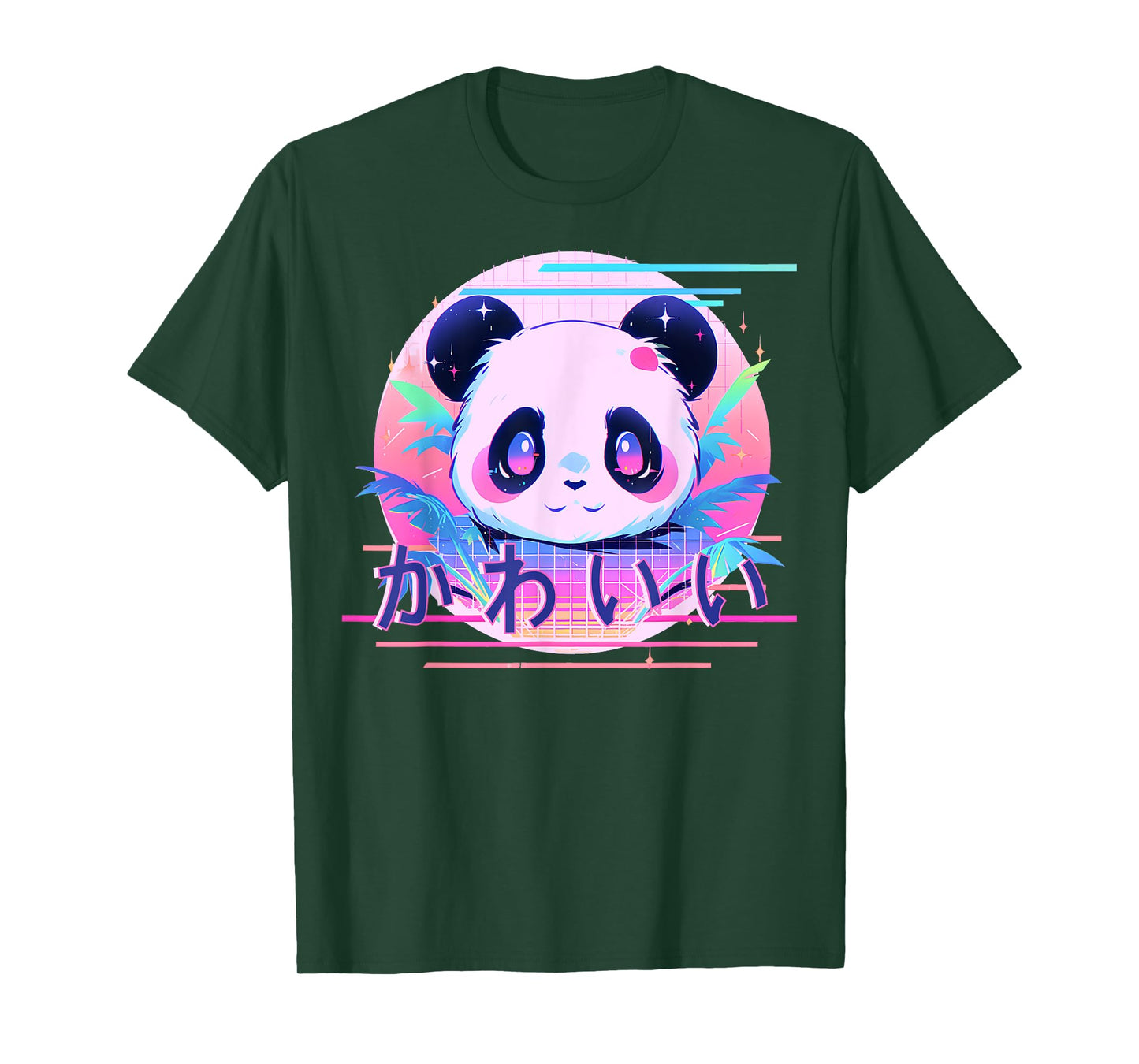 Kawaii Panda 80s Retro Cute Japanese Vaporwave Aesthetic T-Shirt