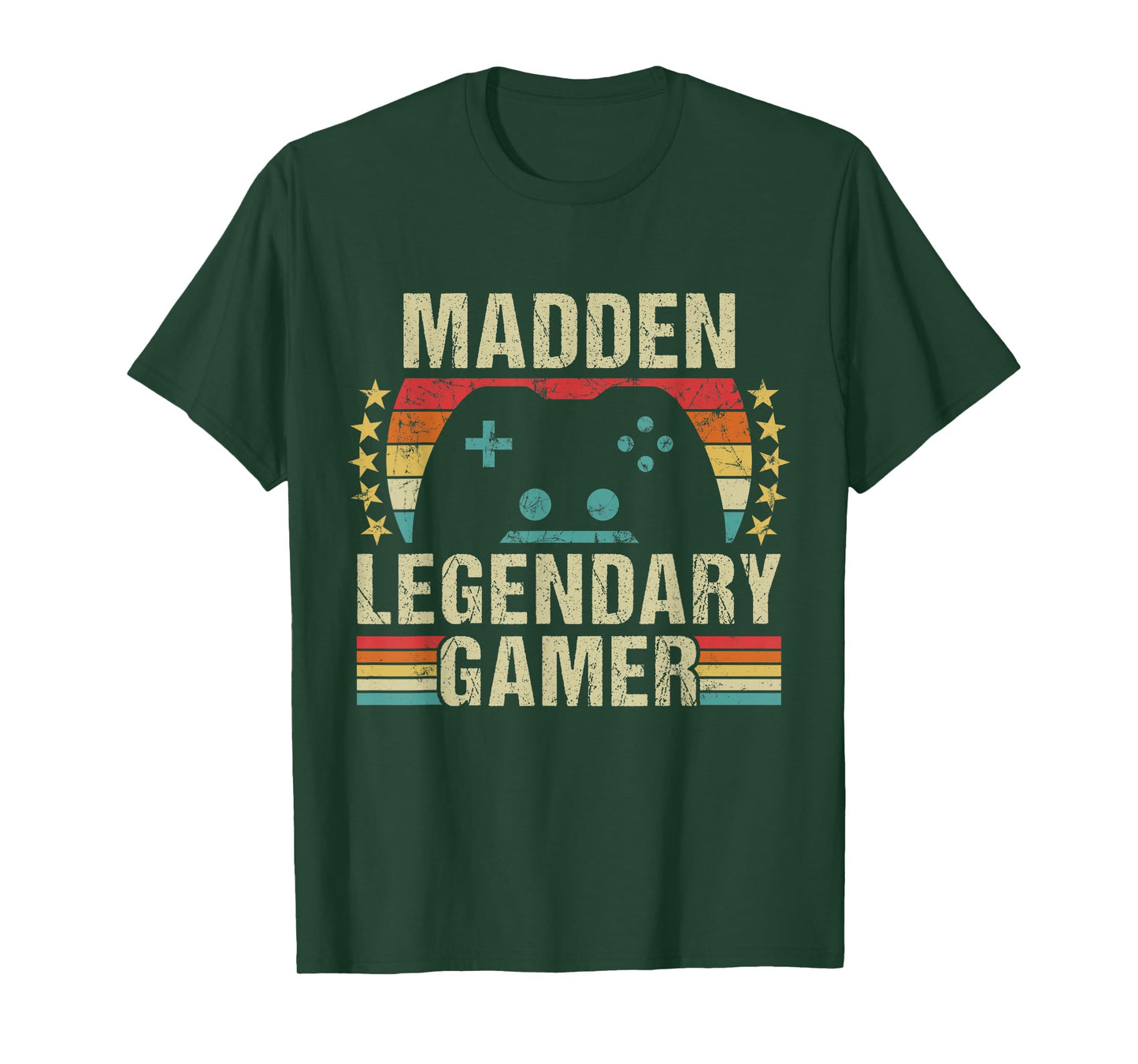 Madden Gamer Retro Gaming Vintage Game Personalized 70s T-Shirt