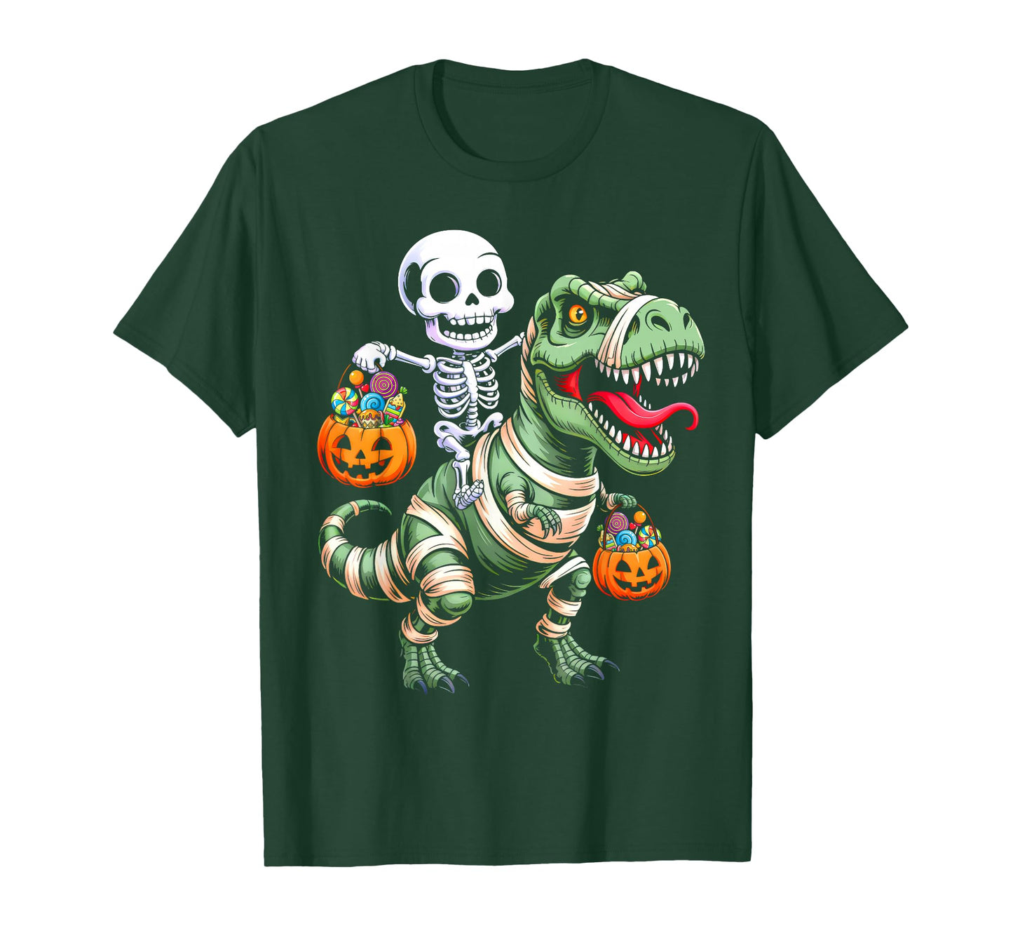 Toddler Boy Halloween Shirt Kids Skeleton Dinosaur Halloween T-Shirt