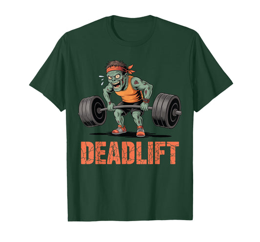 Zombie Deadlift Halloween Gym Workout Spooky Bodybuilding T-Shirt