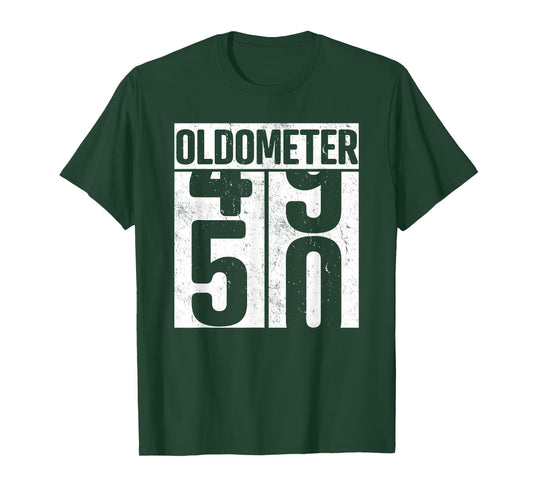 Oldometer 50 - 50th Birthday Oldometer T-Shirt