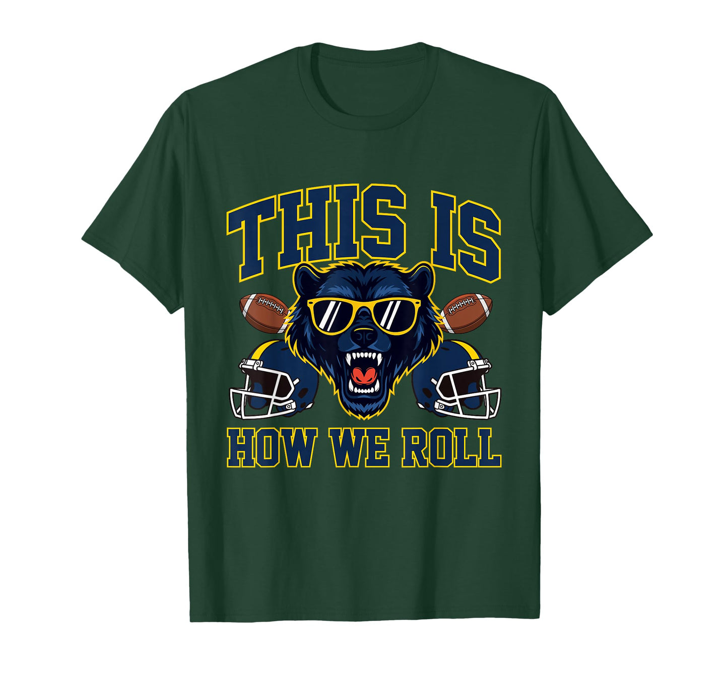 This is How We Roll - Michigan Football Lover Game Day T-Shirt