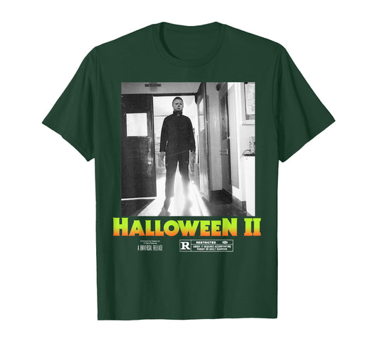 Halloween 2 Michael Myers Doorway Portrait Poster T-Shirt