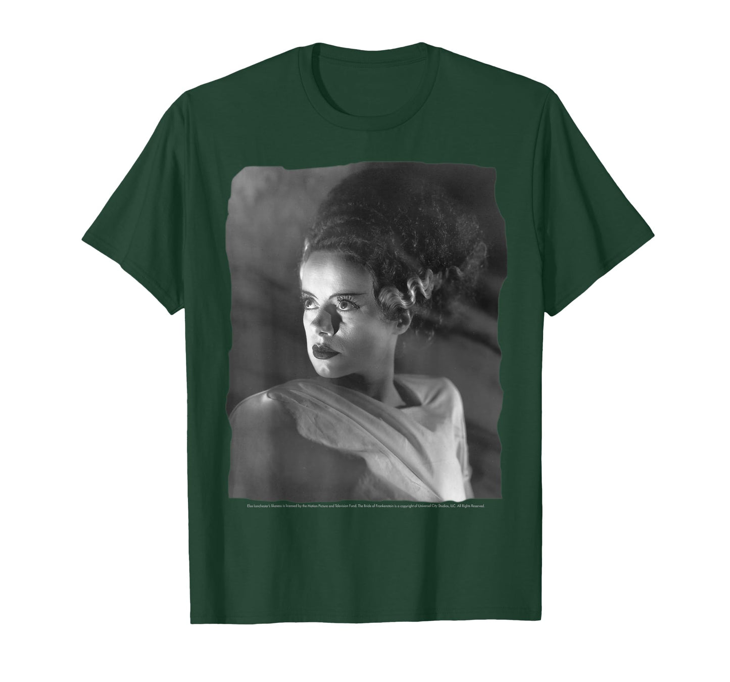 Universal Monsters Bride of Frankenstein Classic Portrait T-Shirt Small