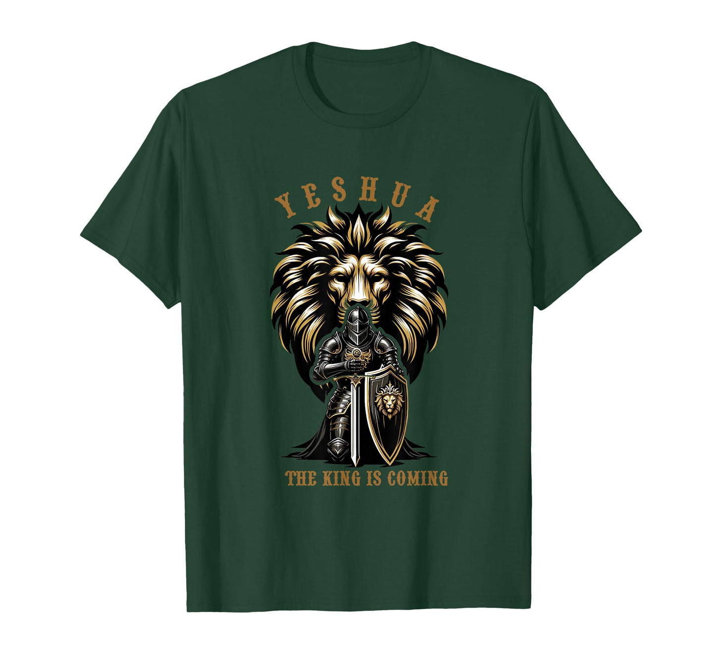 Yeshua The King Is Coming Jesus Christ Christian Verse Bible T-Shirt