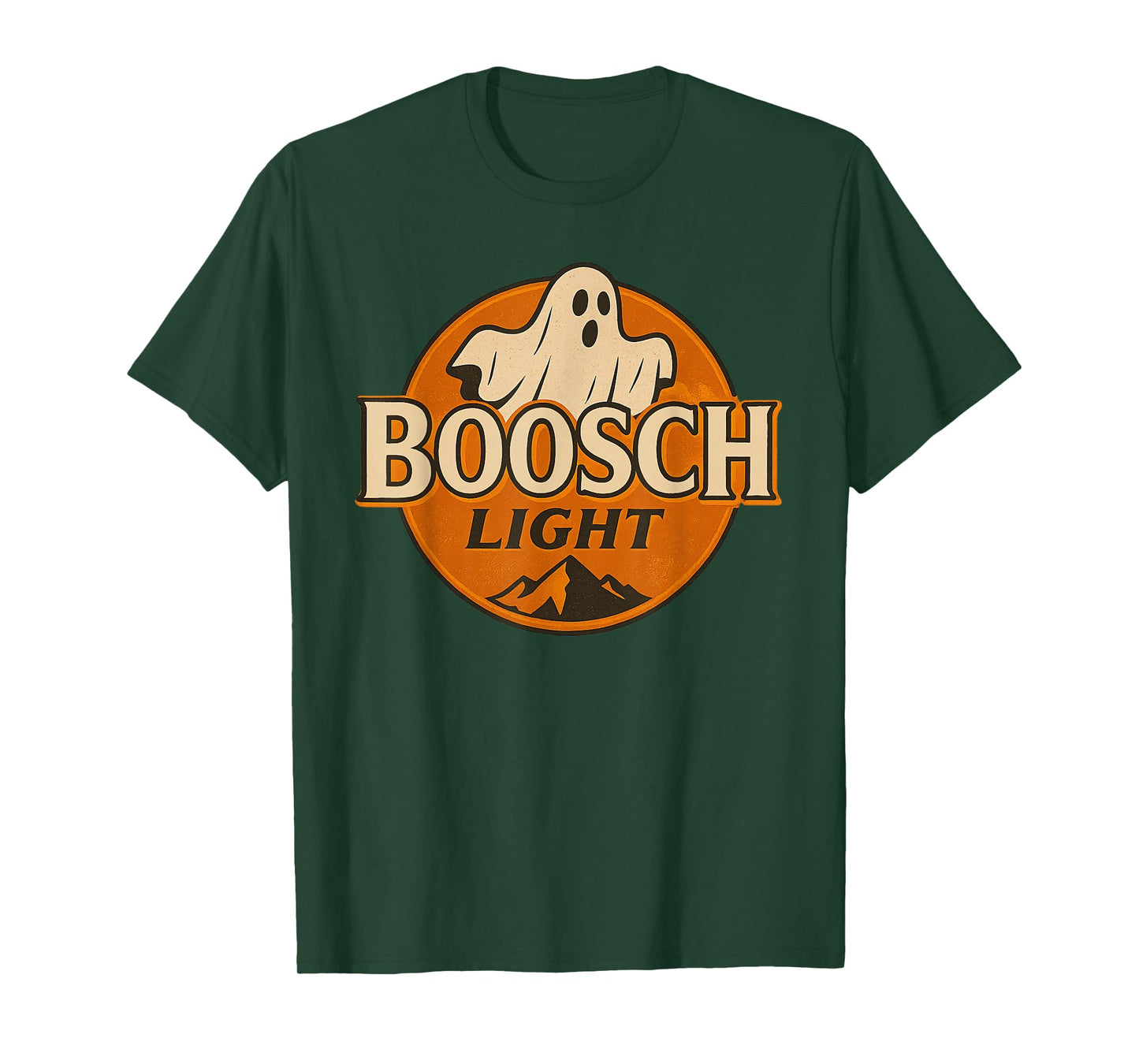 Boosch Light Funny Halloween Ghost Logo T-Shirt