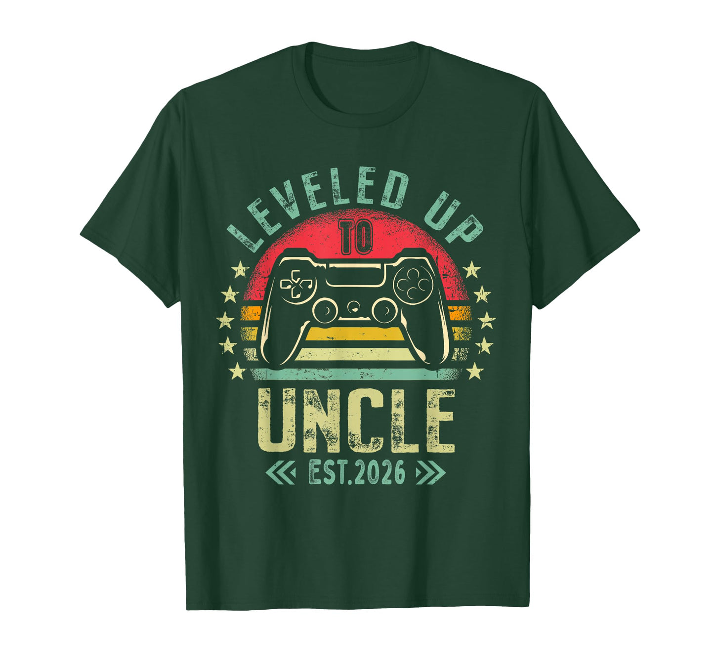 I Leveled Up to Uncle 2026 Promoted to Uncle Level Unlocked T-Shirt