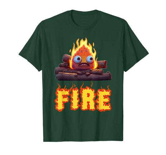 FIRE HALLOWEEN COSTUME FIRE AND ICE MATCHING COUPLES T-Shirt