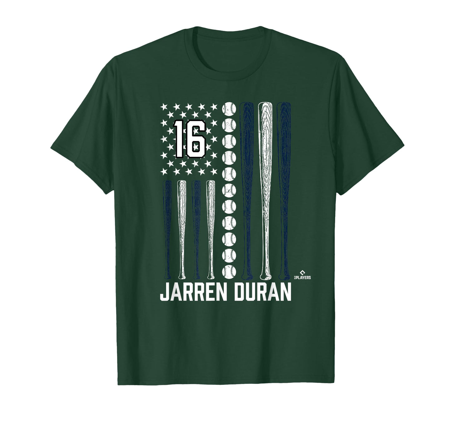 Baseball American Flag Jarren Duran Boston Baseball MLBPA T-Shirt