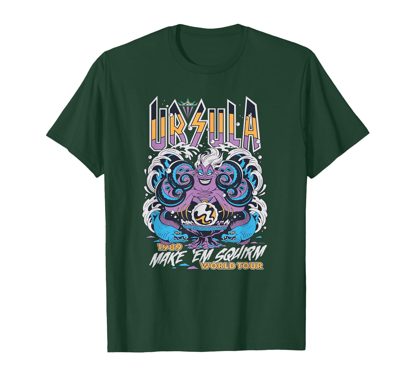 Disney Villains The Little Mermaid Ursula World Tour Band T-Shirt