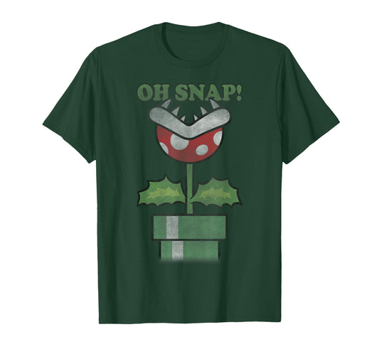 Nintendo Super Mario Piranha Plant Oh Snap Vintage T-Shirt