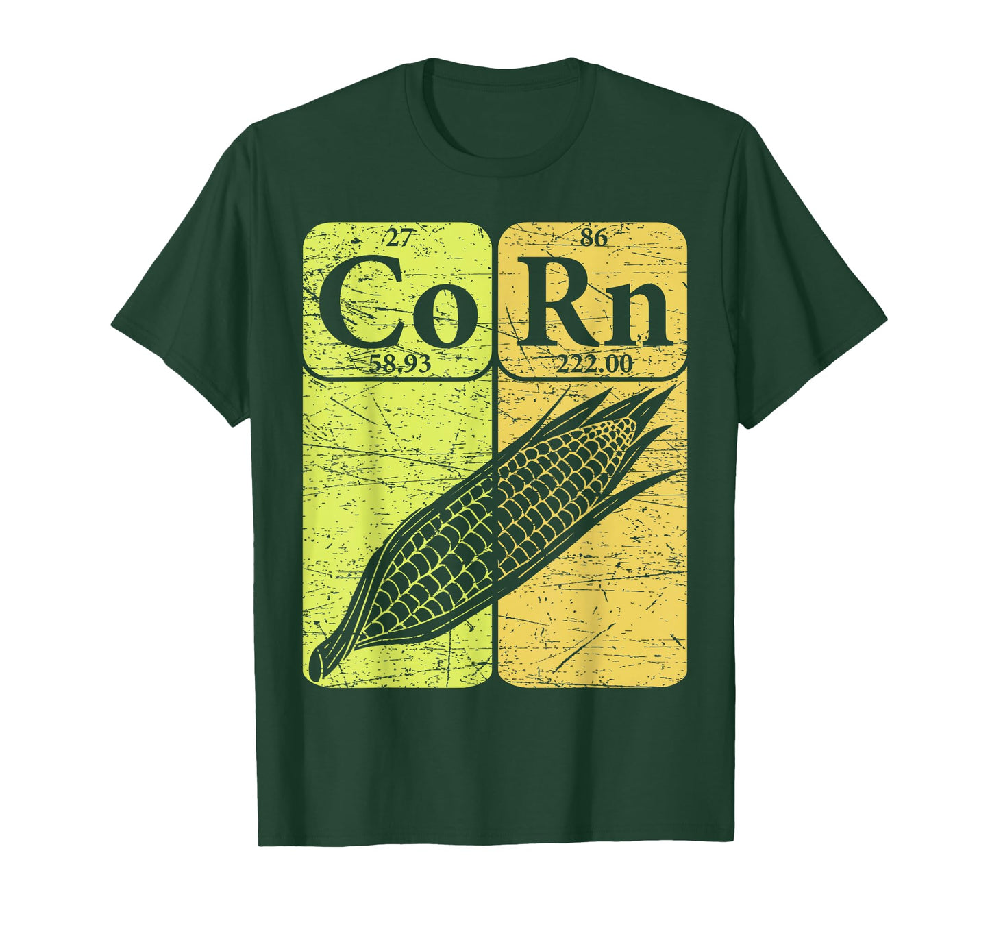 Corn Periodic Table Elements Corn Lover Retro Sweet Corn T-Shirt