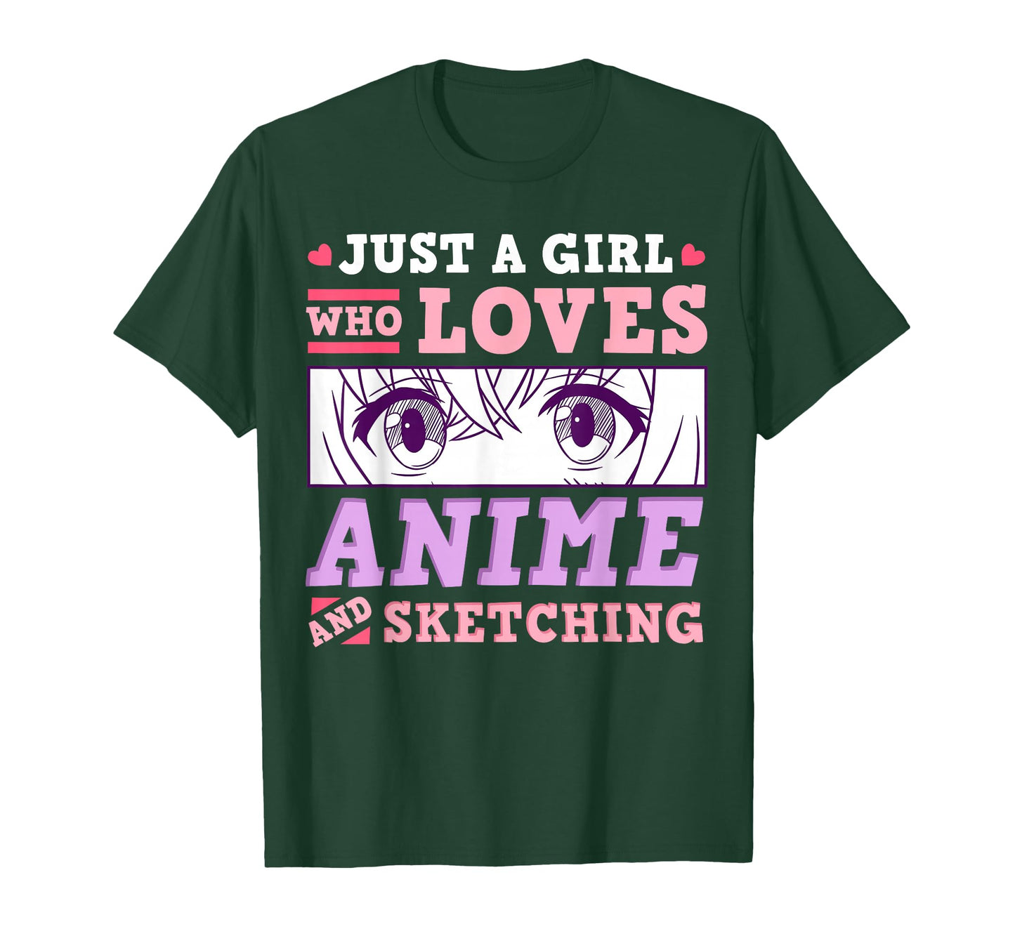 Anime and Sketching Just a Girl Who Loves Anime Gift T-Shirt