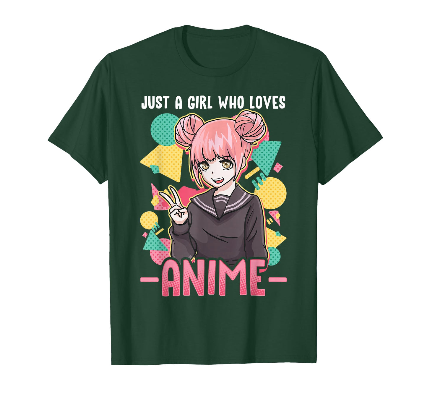 Anime Shirts for Girls Women Just A Girl Who Loves Anime T-Shirt