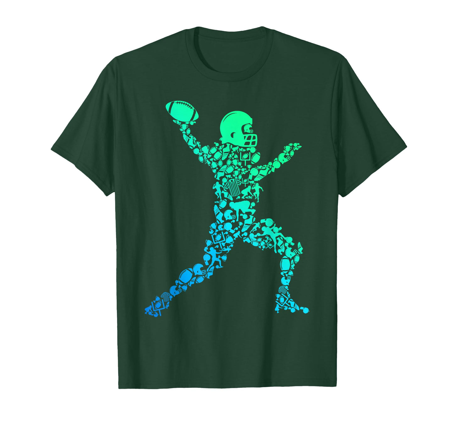 Football American Football Boys Kids Men T-Shirt