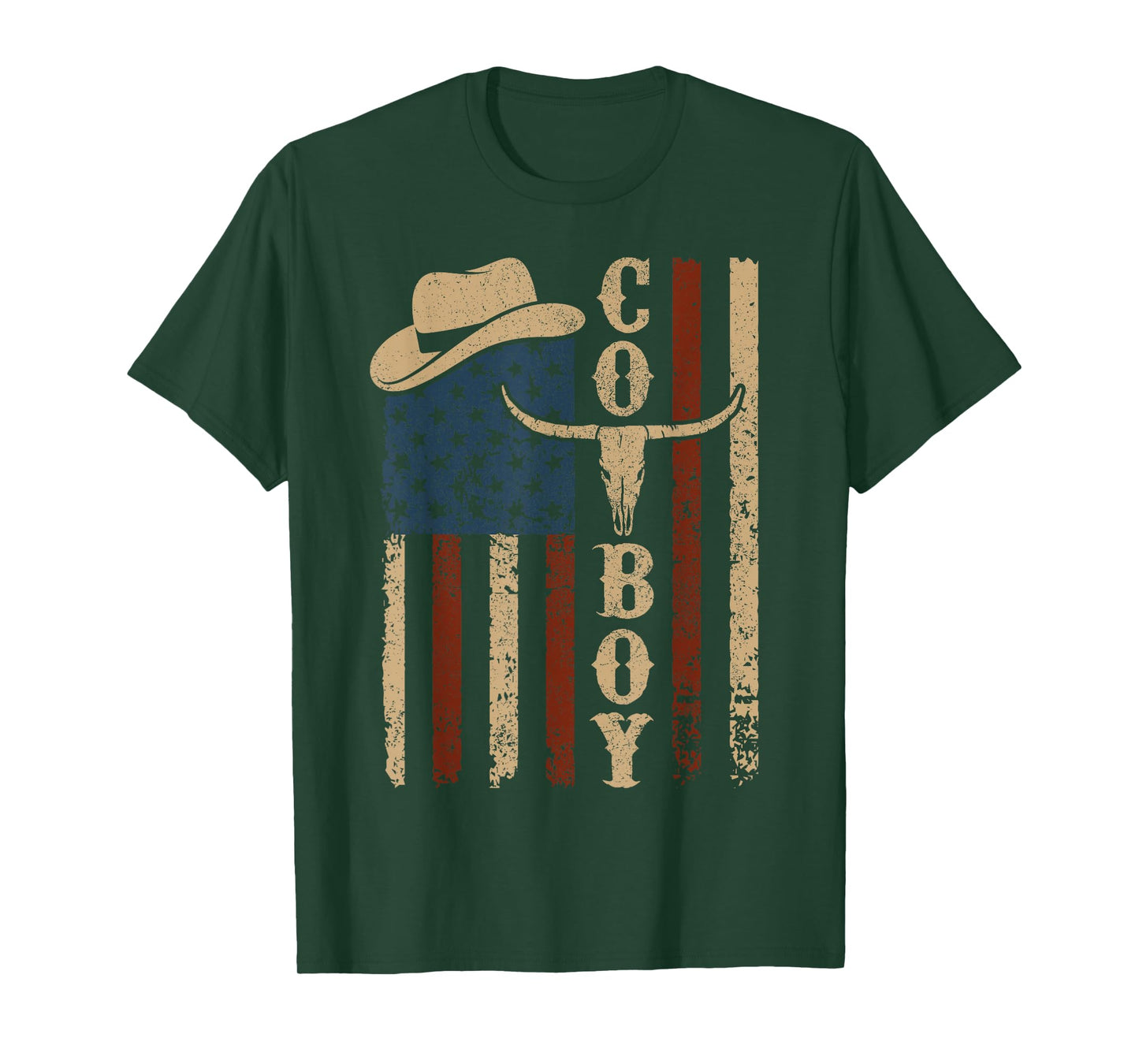 Western Country Men Teen Boy Kid Rodeo Southern Retro Cowboy T-Shirt